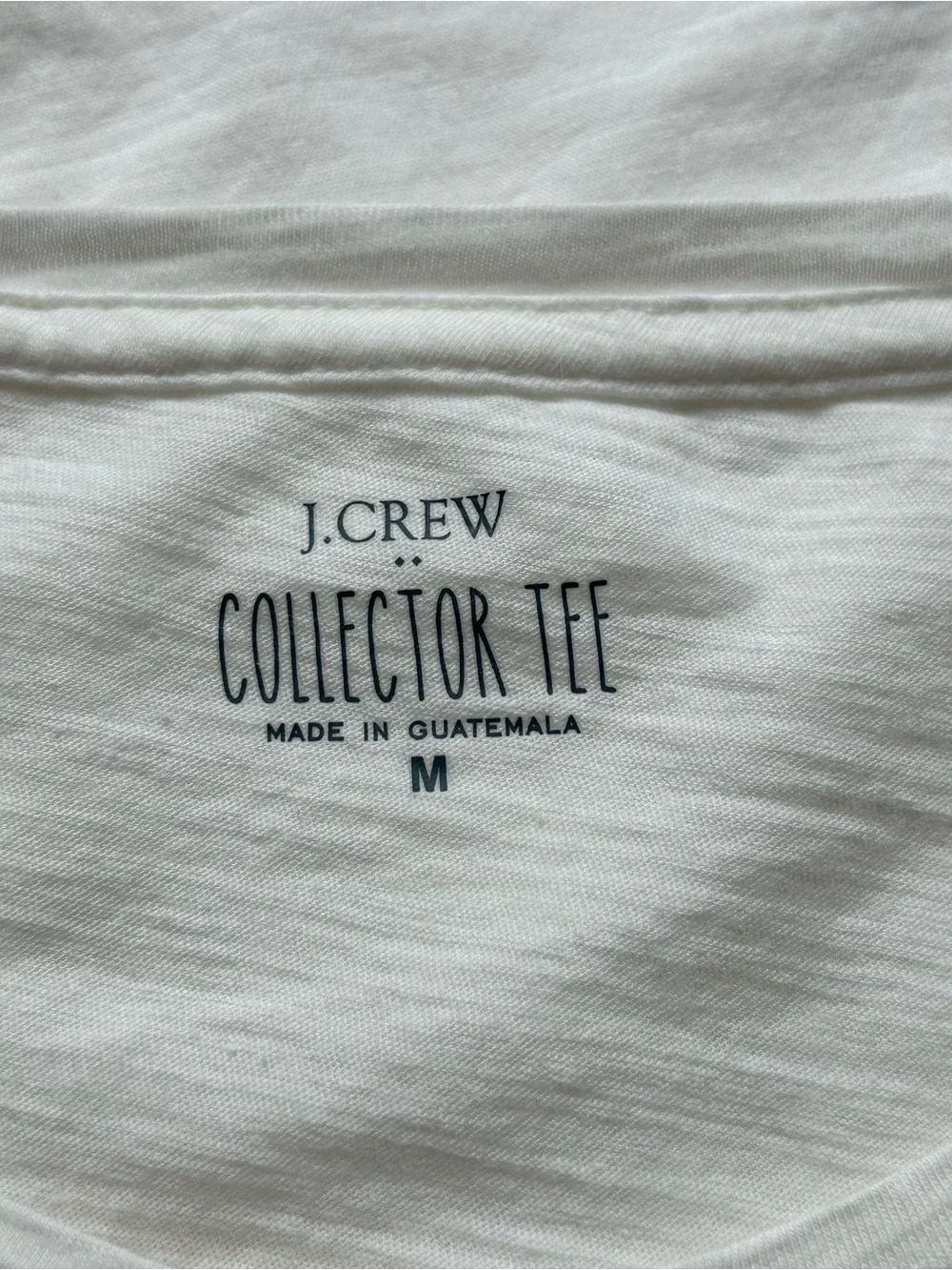 J. Crew Quirky Preppy White Collector Tee Bagel Graphic Sz M Whimsical Foodie